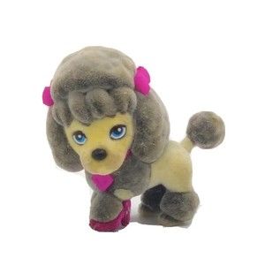 1 Mattel Glam Dog Pink Heel Shoe Puppy Pets Animals Barbie Dollhouse Gray Poodle